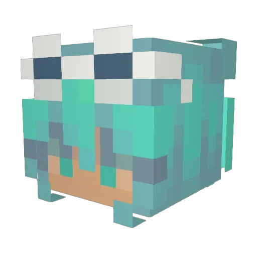 snipershare Minecraft avatar head, 3D render
