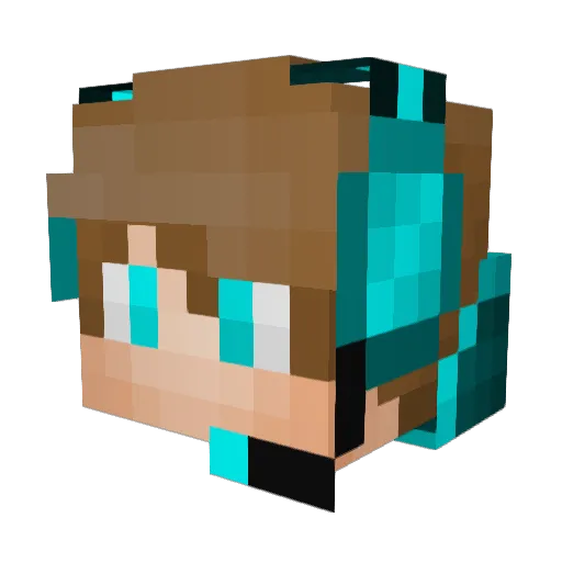 sniperxplus Minecraft avatar head, 3D render