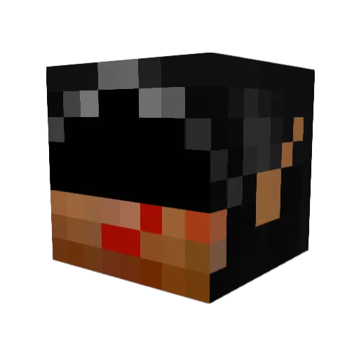 snipesho Minecraft avatar head, 3D render