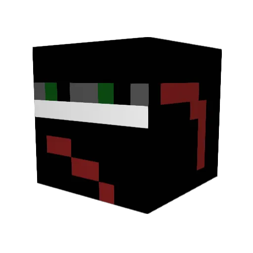 sniphexis Minecraft avatar head, 3D render