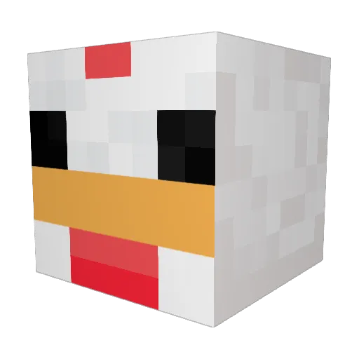 snipingchicken Minecraft avatar head, 3D render