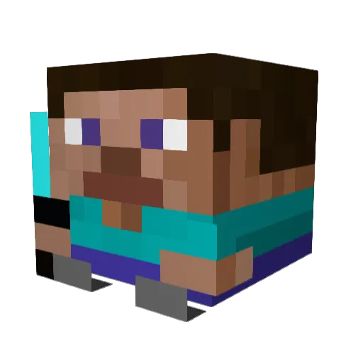 snippdigg Minecraft avatar head, 3D render