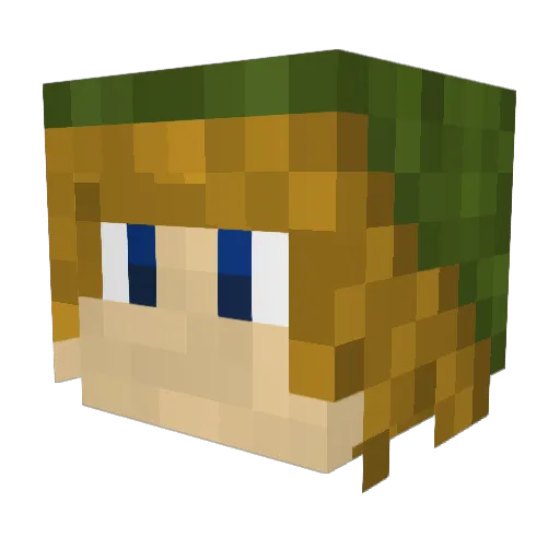 snips107 Minecraft avatar head, 3D render