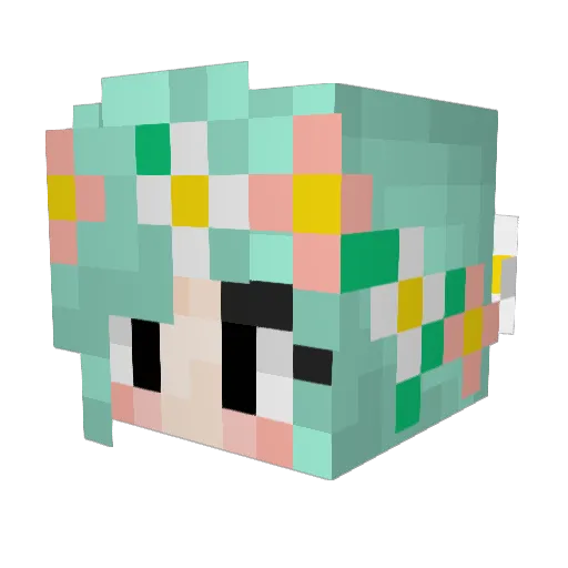 snitchpuff Minecraft avatar head, 3D render
