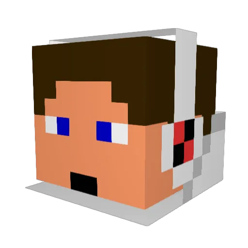 snitz28 Minecraft avatar head, 3D render