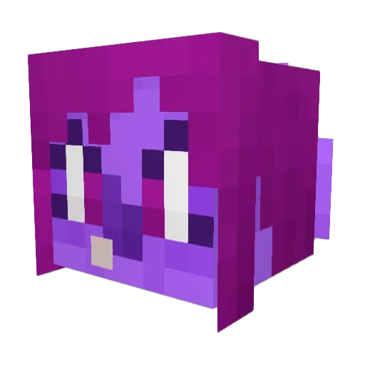 snivybat Minecraft avatar head, 3D render