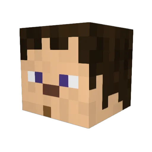 snixtah Minecraft avatar head, 3D render