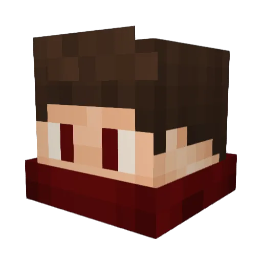 snnyblck Minecraft avatar head, 3D render