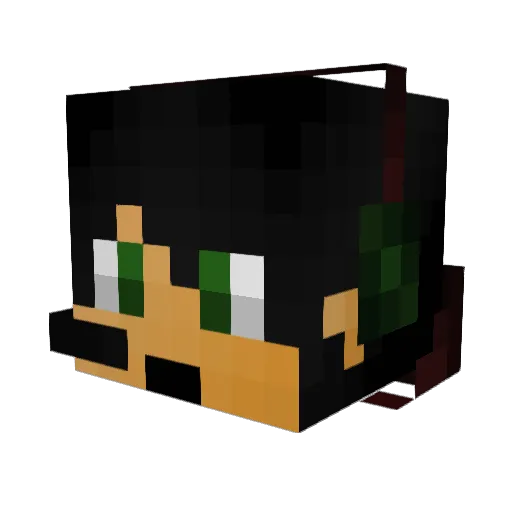 snob08731 Minecraft avatar head, 3D render