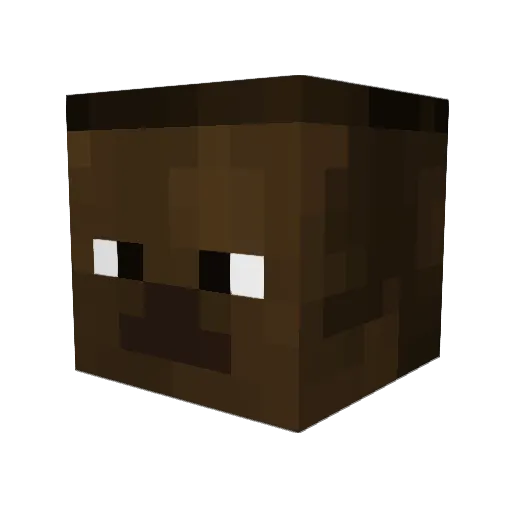snoba Minecraft avatar head, 3D render