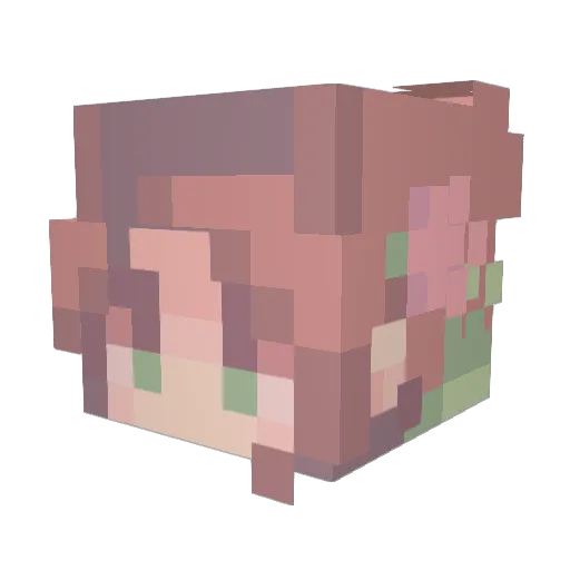 snobooo Minecraft avatar head, 3D render