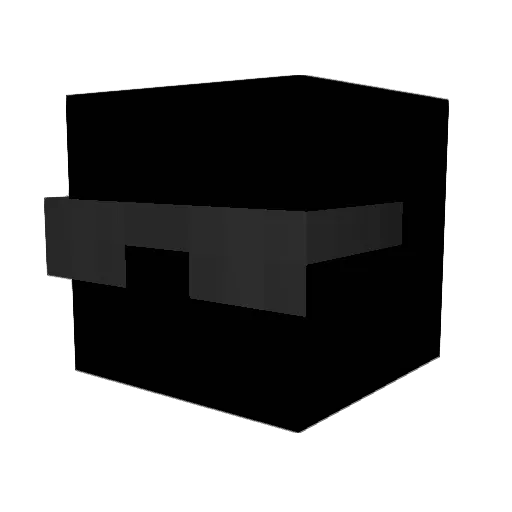 snocc Minecraft avatar head, 3D render
