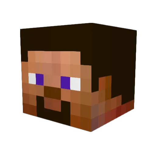 snockc Minecraft avatar head, 3D render