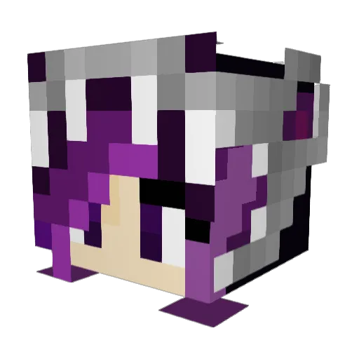 snoetiy Minecraft avatar head, 3D render