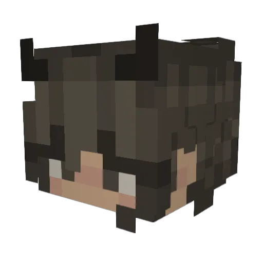 snoftie Minecraft avatar head, 3D render