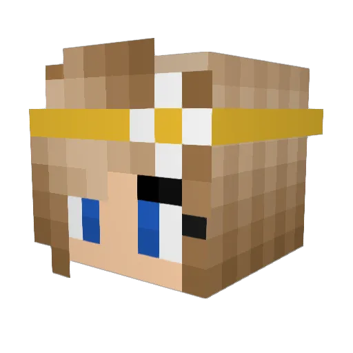 snofzy Minecraft avatar head, 3D render