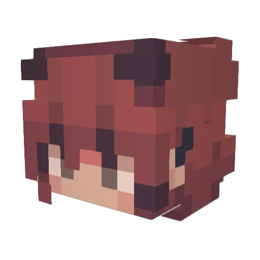snokmaan Minecraft avatar head, 3D render