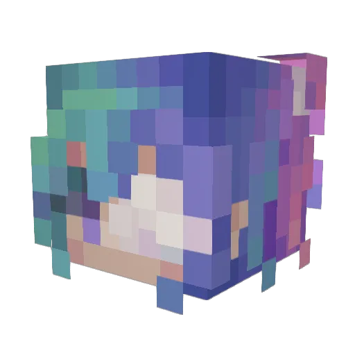 snoobunnie Minecraft avatar head, 3D render
