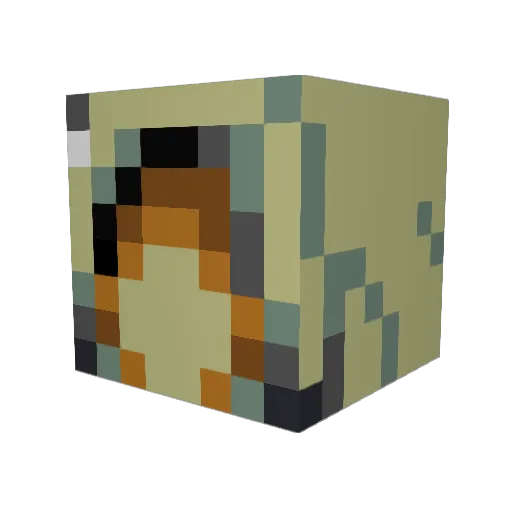 snooju Minecraft avatar head, 3D render