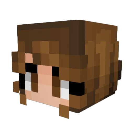 snoopy_jess Minecraft avatar head, 3D render
