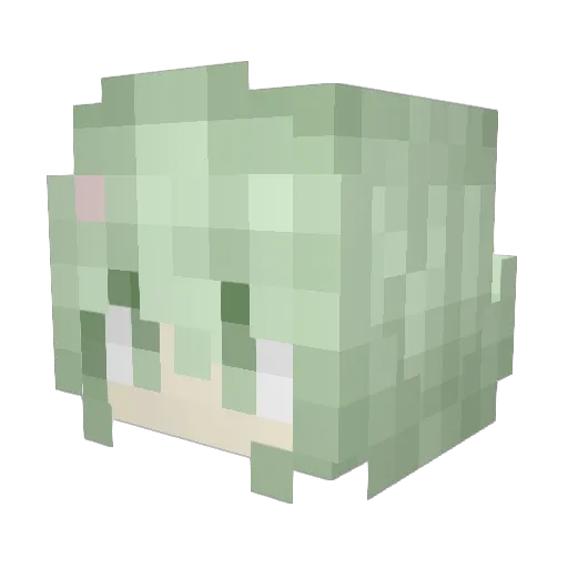 snoopylover09 Minecraft avatar head, 3D render