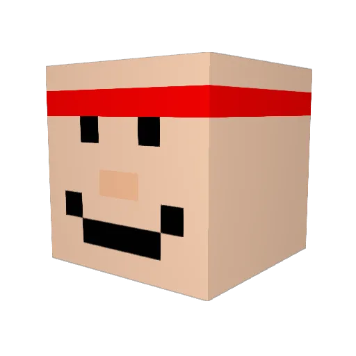 snootles99 Minecraft avatar head, 3D render