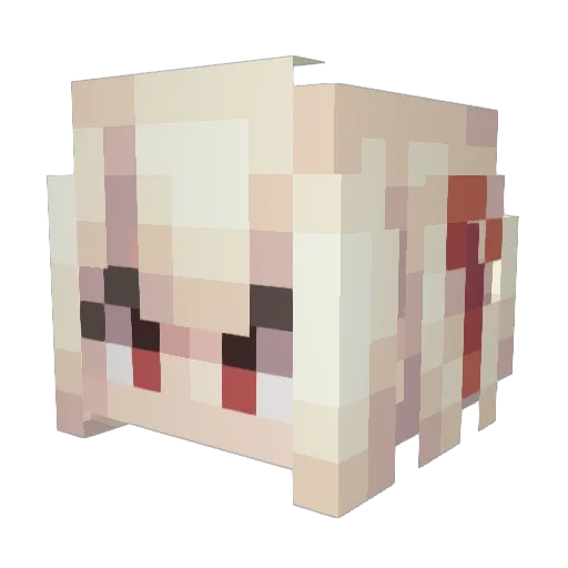 snopios Minecraft avatar head, 3D render