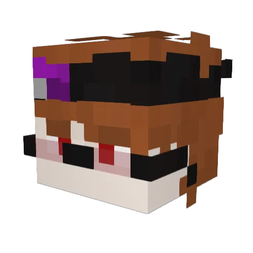 snopy_bb Minecraft avatar head, 3D render