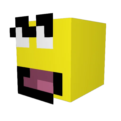 snorfist Minecraft avatar head, 3D render