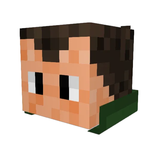 snorking_d_ace Minecraft avatar head, 3D render