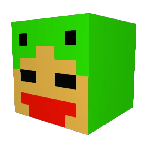 snorkmaster Minecraft avatar head, 3D render