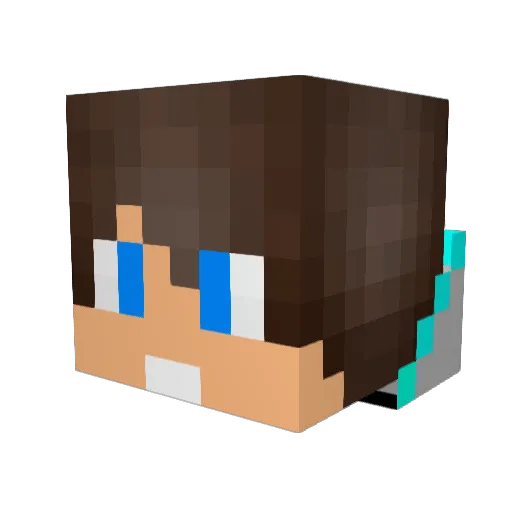 snorrihaf Minecraft avatar head, 3D render