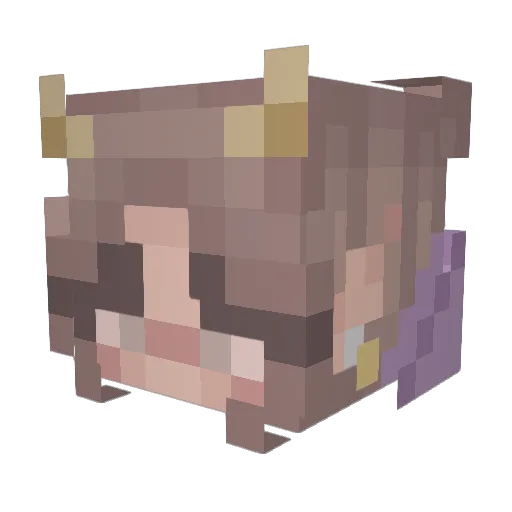 snotbreff Minecraft avatar head, 3D render