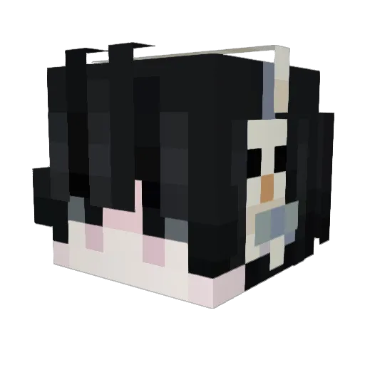 snourei Minecraft avatar head, 3D render