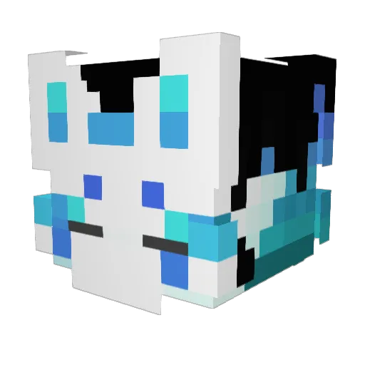 snow03210211 Minecraft avatar head, 3D render