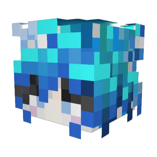 snow1115 Minecraft avatar head, 3D render