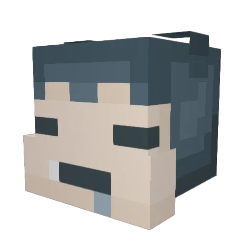snow619 Minecraft avatar head, 3D render