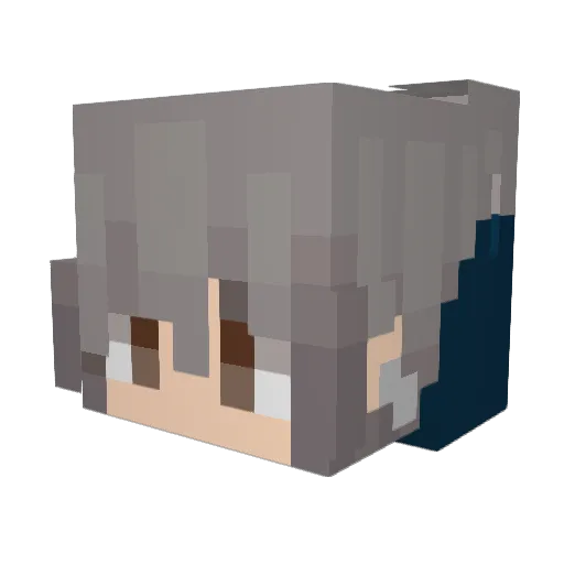 snow687 Minecraft avatar head, 3D render