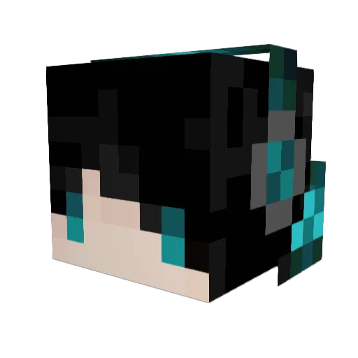 snow_RR Minecraft avatar head, 3D render