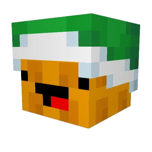 snow_XYH Minecraft avatar head, 3D render