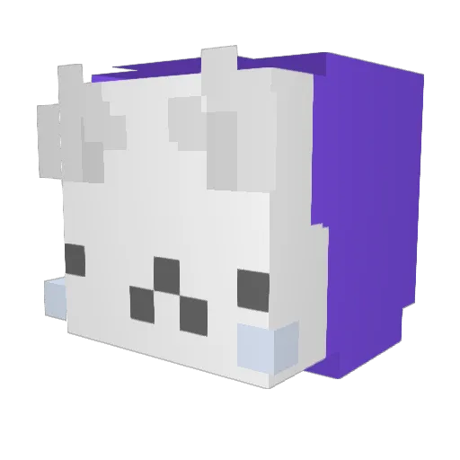 snow_and_esma Minecraft avatar head, 3D render