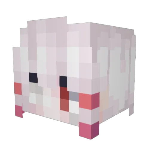 snow_fox_233 Minecraft avatar head, 3D render