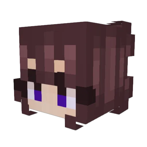 snow_leaves Minecraft avatar head, 3D render