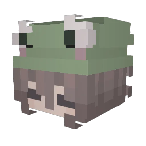 snow_pspsps Minecraft avatar head, 3D render