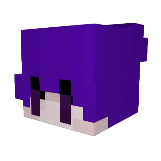 snowaranha Minecraft avatar head, 3D render
