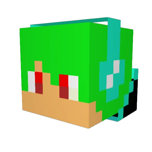 snowblind117 Minecraft avatar head, 3D render