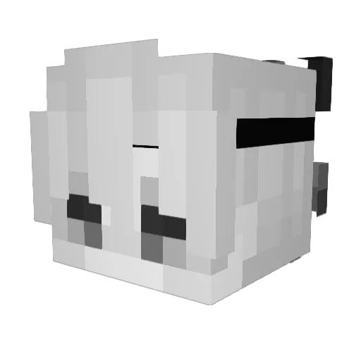 snowcat520 Minecraft avatar head, 3D render