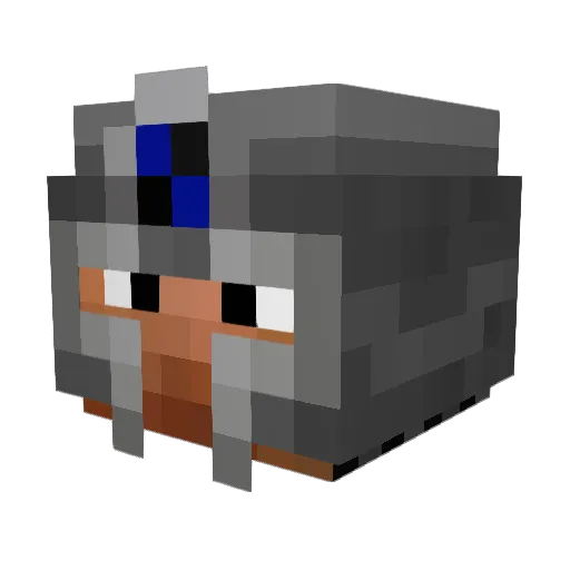 snowcat64 Minecraft avatar head, 3D render
