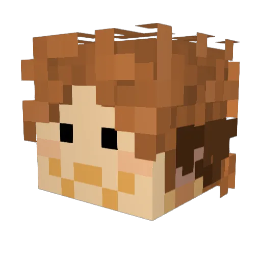 snowcrowsy Minecraft avatar head, 3D render