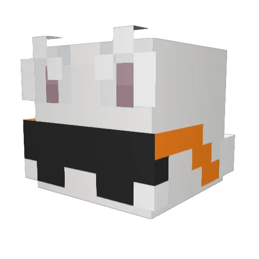 snowey1111 Minecraft avatar head, 3D render